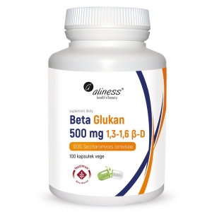 Beta Glukan Yestimun® 1,3-1,6 β-D 500 mg 100 Vege caps. - Aliness